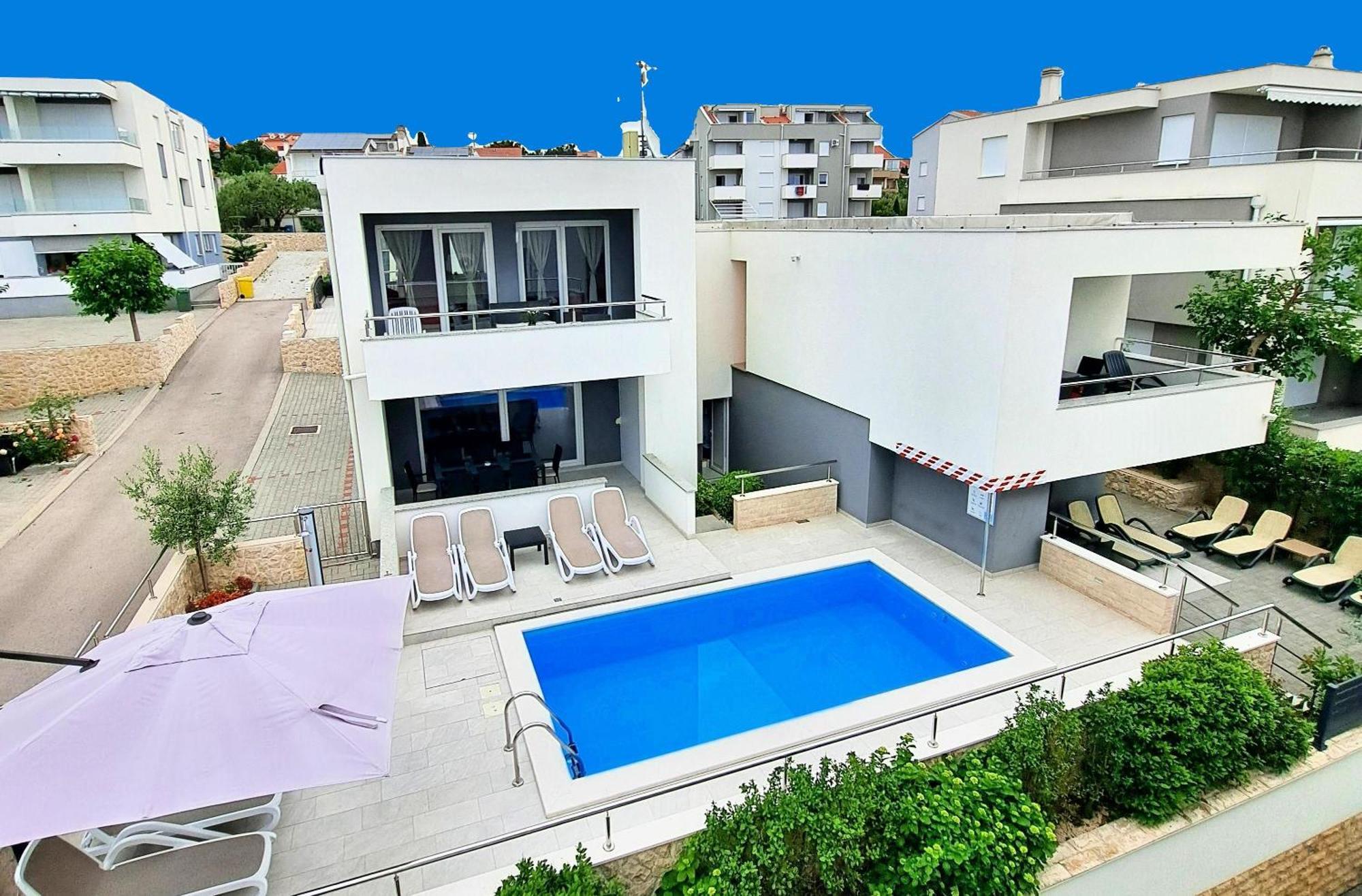 Villa Lumada Pool Apartments Novalja Eksteriør bilde
